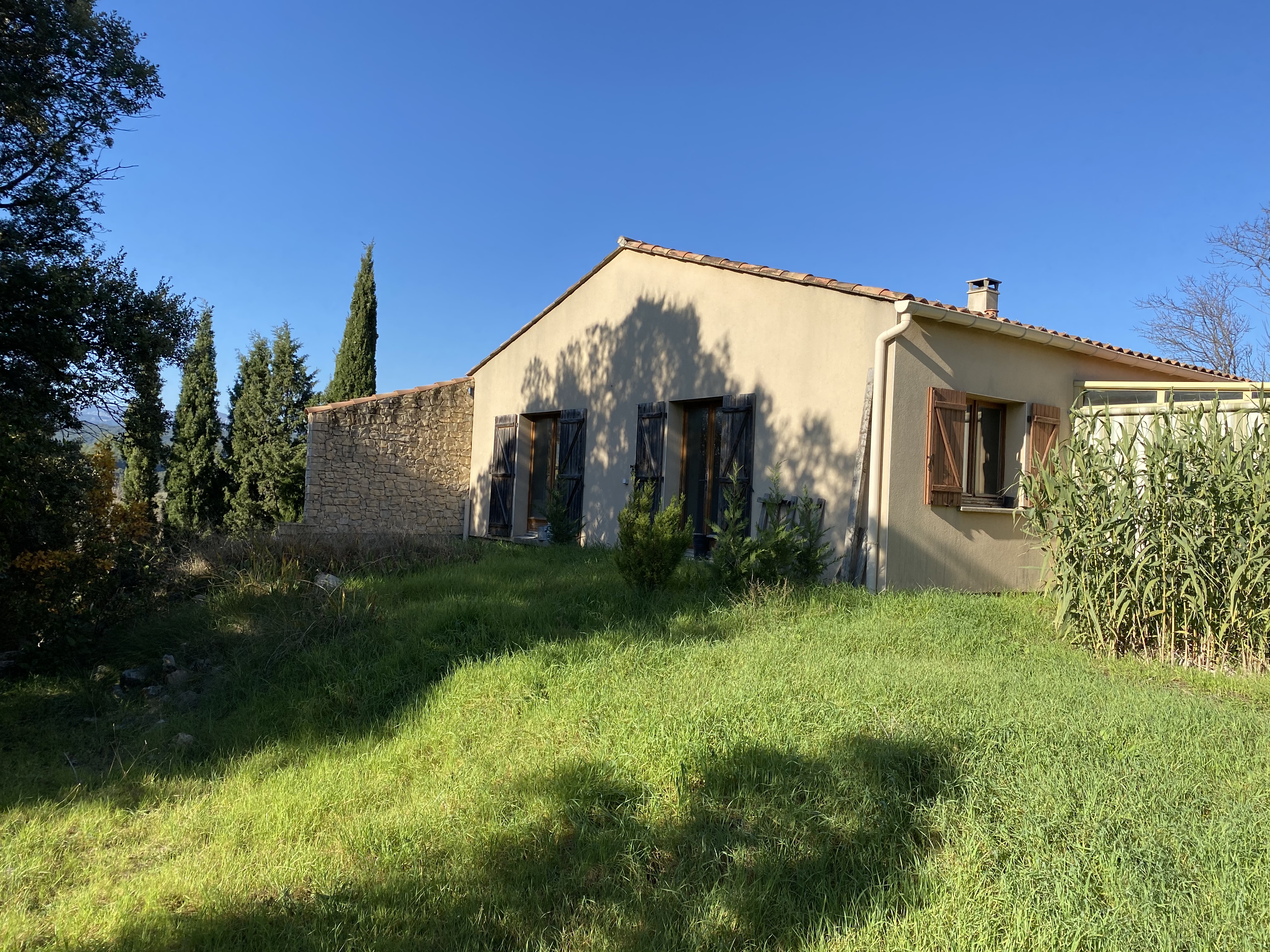 Vente ANIANE VILLA A VENDRE AVEC VUE PANORAMIQUE Saint Benoît Immobilier